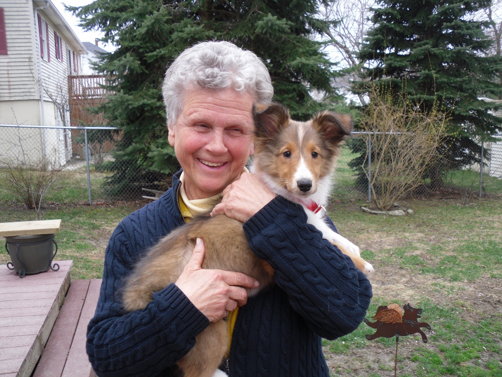 Marjorie &  puppy Dory apr2011